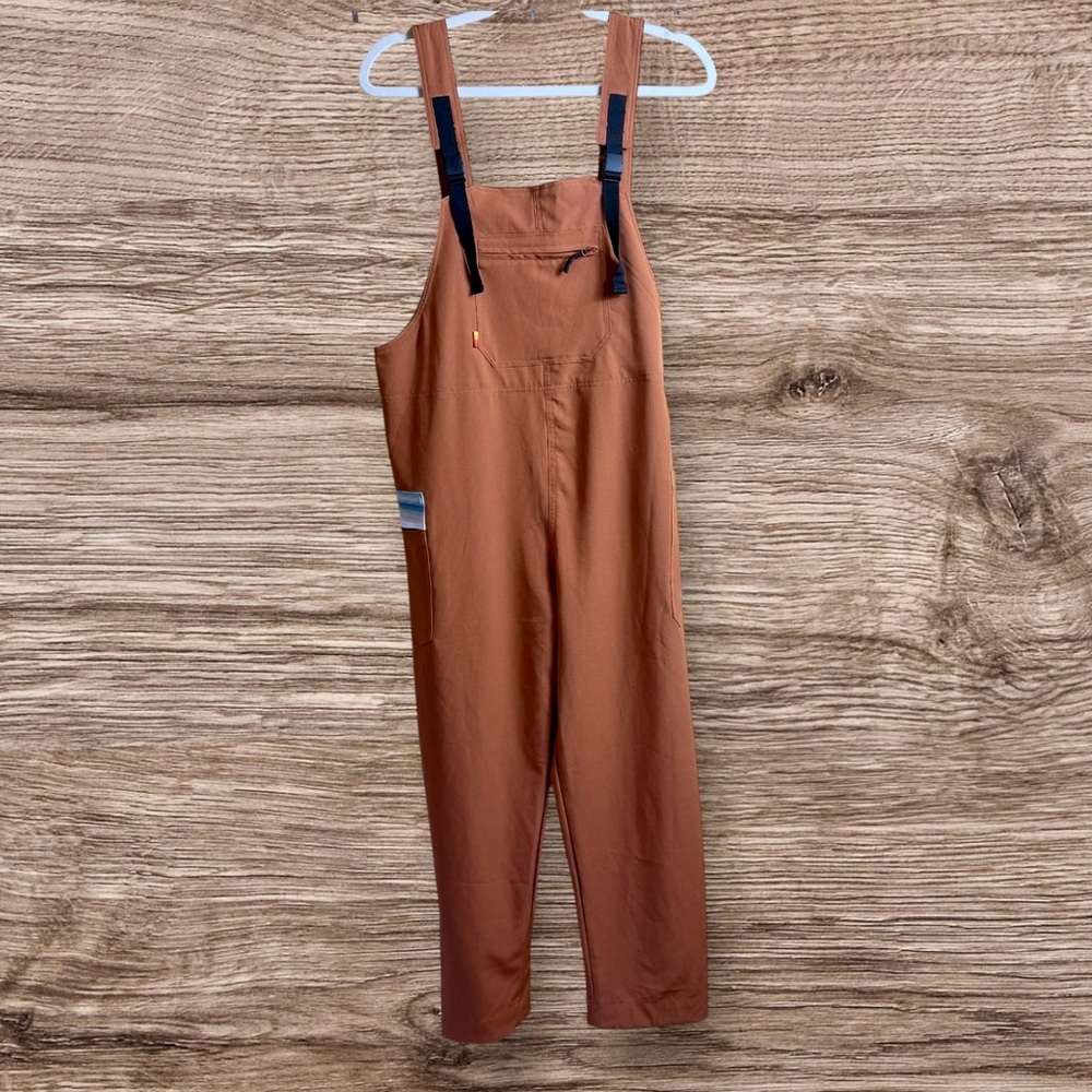 Rare NWOT YoColorado rust overall bibs. Large